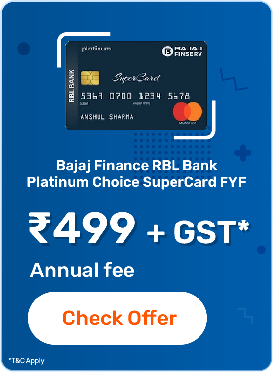 Bajaj Finserv RBL Bank Platinum Choice SuperCard Banner