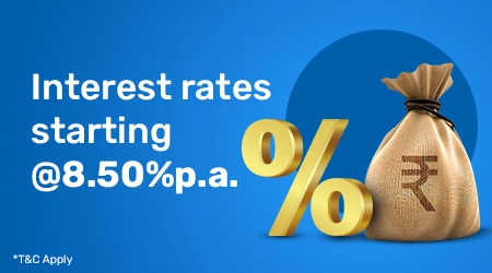 Interest rate starting @8.50% p.a.